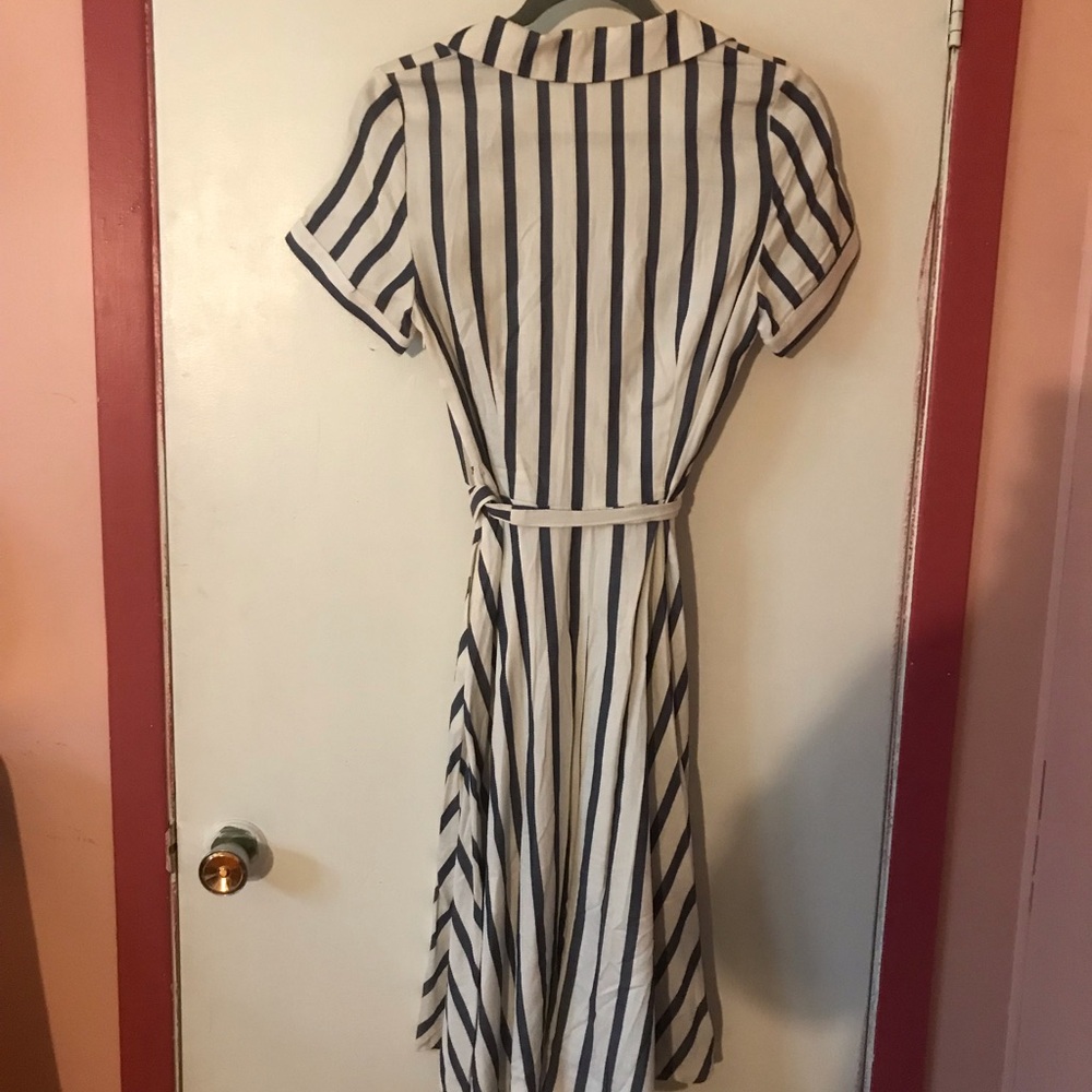 Striped Wrap Dress - Picture 3 of 3